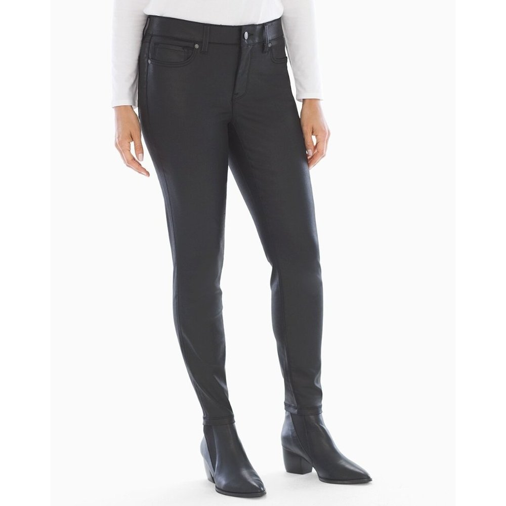 Soma Black Coated Skinny Jeans